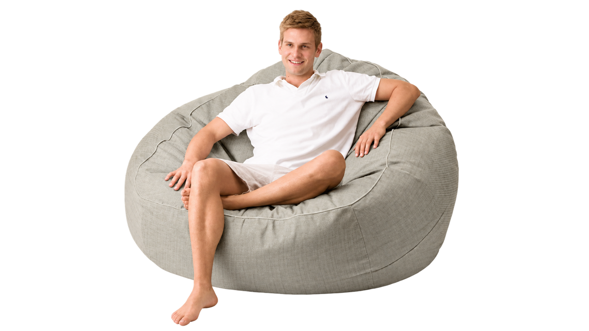 Marine Bean XXL — Linen, 150 x 170 x 70 cm