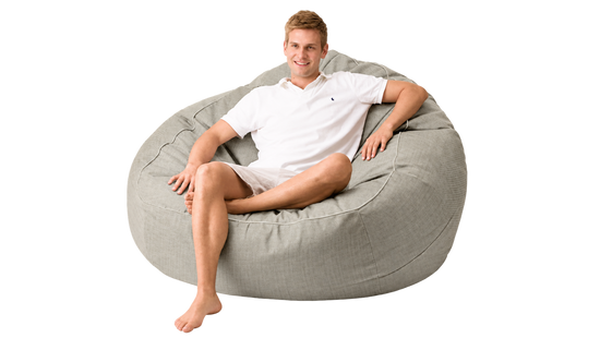Marine Bean XXL — Linen, 150 x 170 x 70 cm