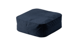 Marine Bean Ottoman — Indigo, 76 x 76 x 28 cm
