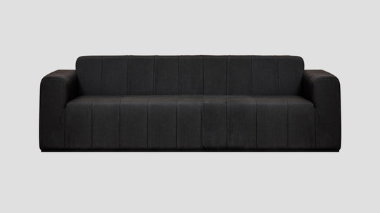 Matakana Triple Sofa Black Sooty