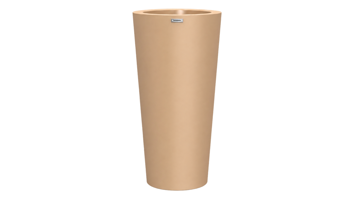 Milan 1150 Planter — Milan1150 tan, 570 x 570 x 1150 mm