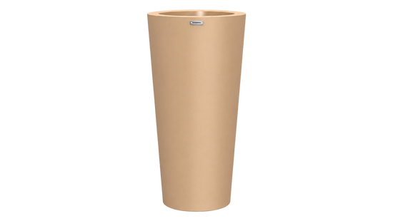 Milan 1150 Planter — Milan1150 tan, 570 x 570 x 1150 mm