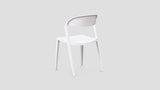 Milford Dining Chair White Rear