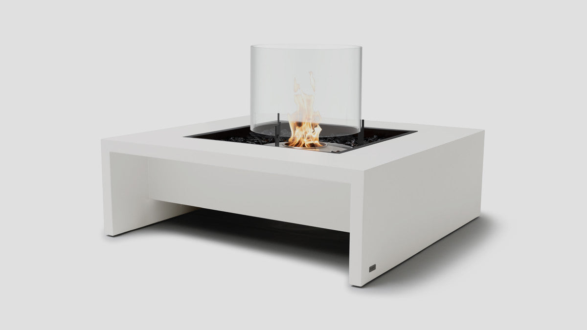 Mojito 40 Fireplace Bone SS Glass Round