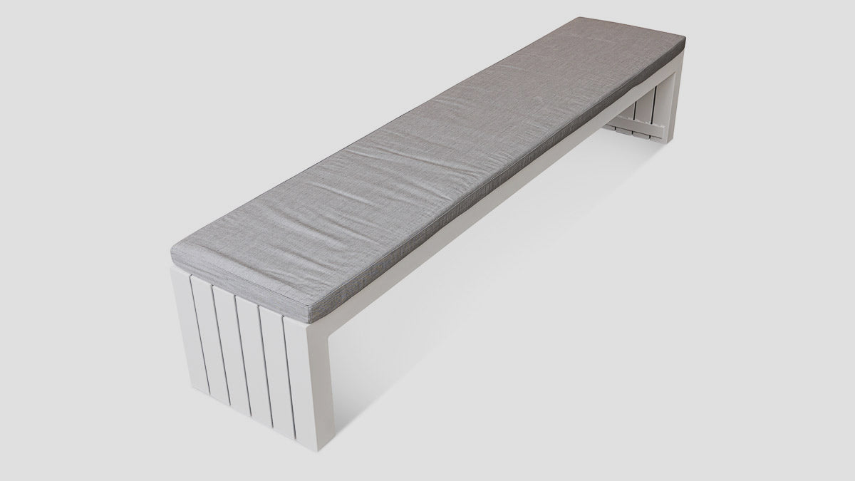 Muriwai Dining Bench White Angle
