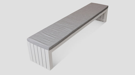 Muriwai Dining Bench White Angle