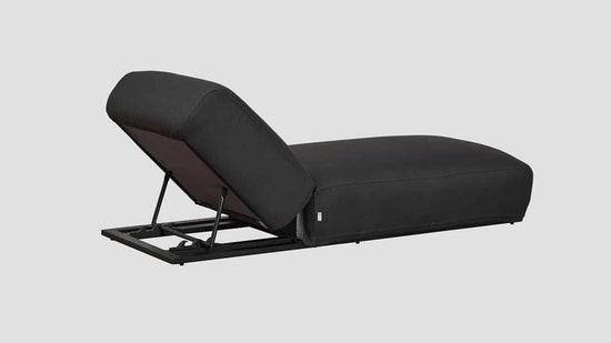 Muriwai Lounger Carbon Black Rear