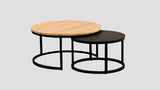 Nesting Round Coffee Table Black