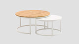 Nesting Round Coffee Table White