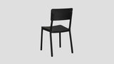 Newmarket Dining Chair Black Rear
