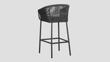 Omaha Bar Stool Black Sooty Back