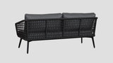 Opito Black Frame Double Sofa Rear