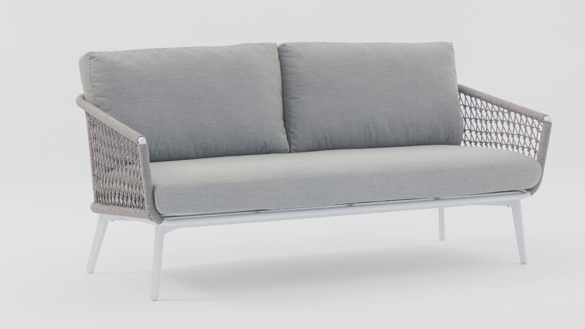Opito Light Grey Double Sofa