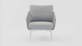 Opito Light Grey Single Sofa Front