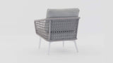 Opito Light Grey Single Sofa Rear