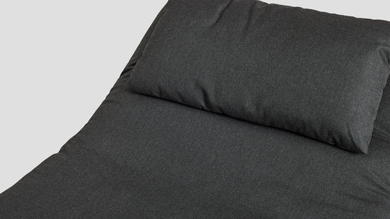 Papamoa Daybed Black Sooty Cushion Closeup