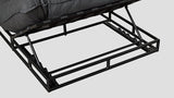 Papamoa Daybed Black Sooty Frame Closeup