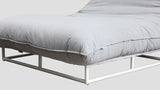 Papamoa Daybed White Lead Chine Closeup