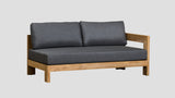 Pauanui Teak Double Left Arm Section Grafito