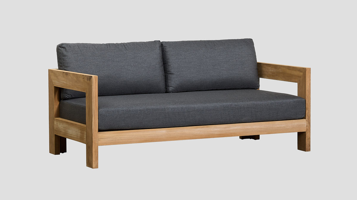 Pauanui Teak Double Sofa Grafito