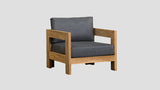 Pauanui Teak Single Sofa Grafito