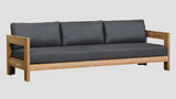 Pauanui Teak Triple Sofa Grafito