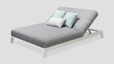 Piha Double Lounger White Lead Chine