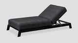 Piha Lounger Black Sooty Angle