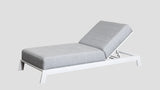 Piha Lounger White Lead Chine