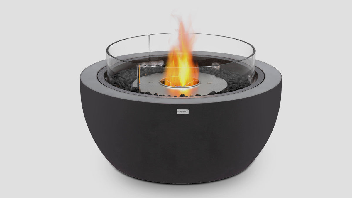 Pod 30 Fireplace Graphite Screen