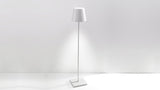 Poldina Outdoor Floor Lamp White Insitu