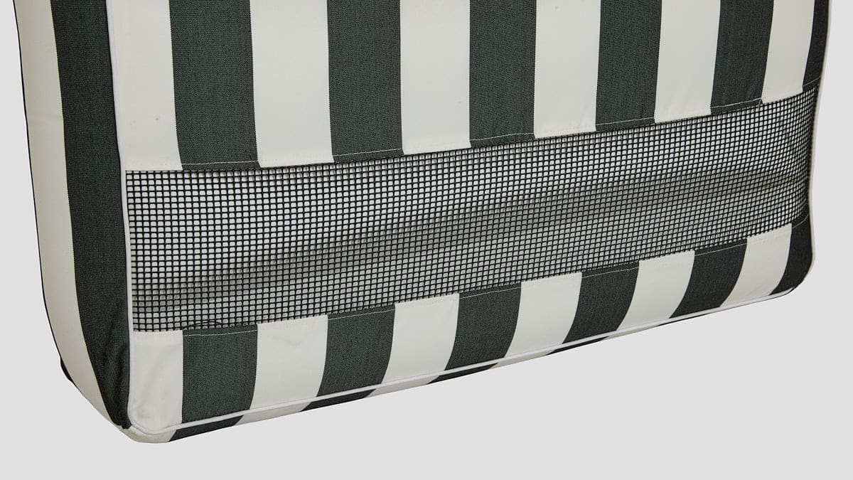 Poolboy Floata-Long Striped White Black Drainage