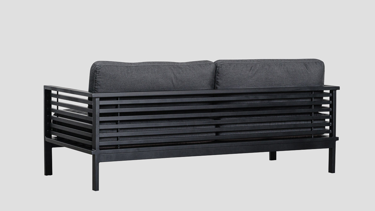 Raglan Double Sofa Black Sooty Back