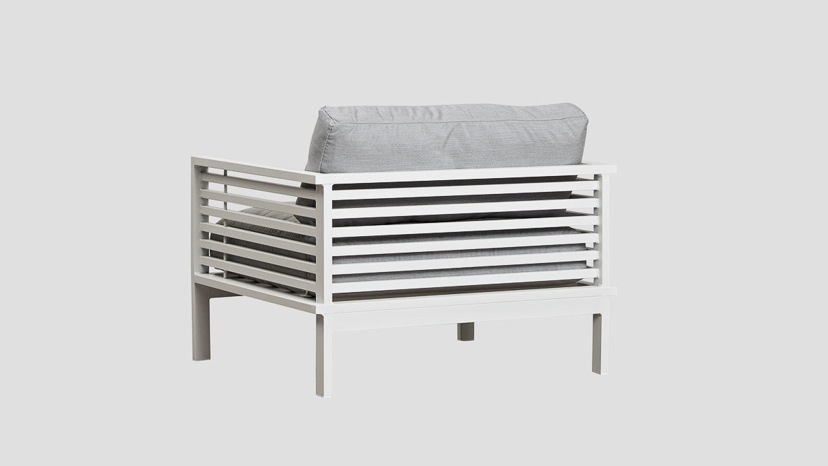 Raglan Single Sofa White Back