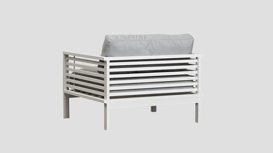 Raglan Single Sofa White Back