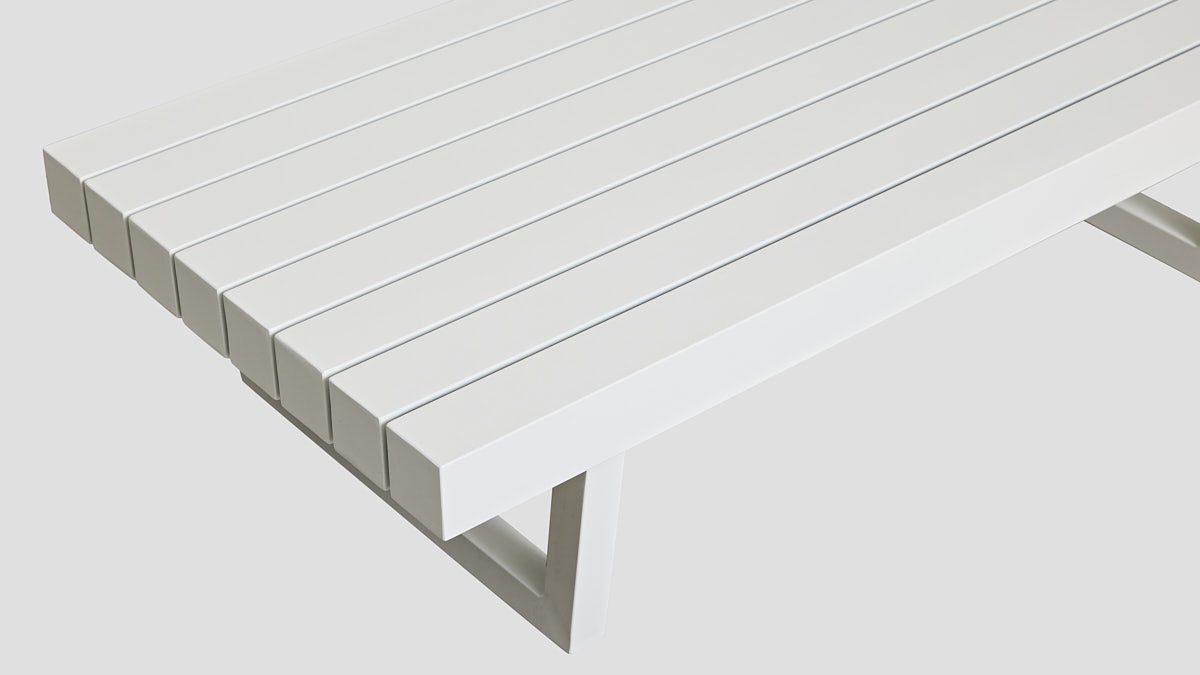 Rakino Coffee Table White Closeup