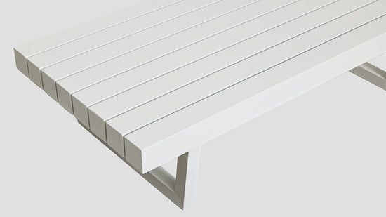 Rakino Coffee Table White Closeup