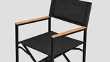 Remuera Directors Chair Black Closeup