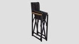 Remuera Directors Chair Black Folded