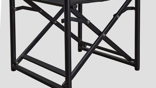Remuera Directors Chair Black Legs Closeup