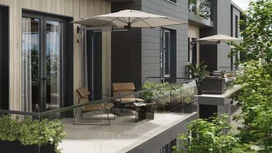 Retreat Wall Mounted Umbrella 2 White