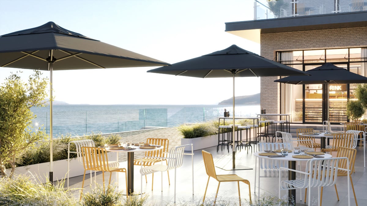 SU2 Cafe &#038; Resort Umbrella 3 Black