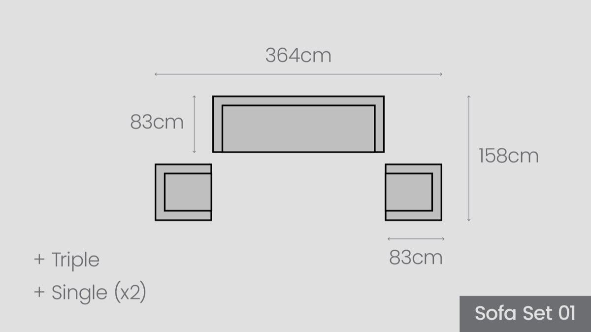 Great Barrier Sofa Set 01