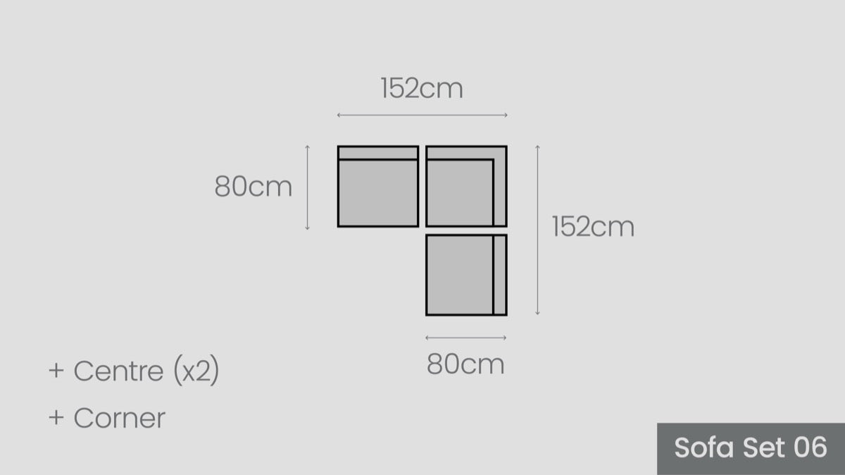 Tasman Alu Sofa Set 06