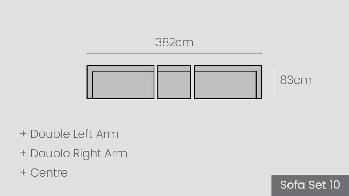 Mackenzie Alu Sofa Set 10