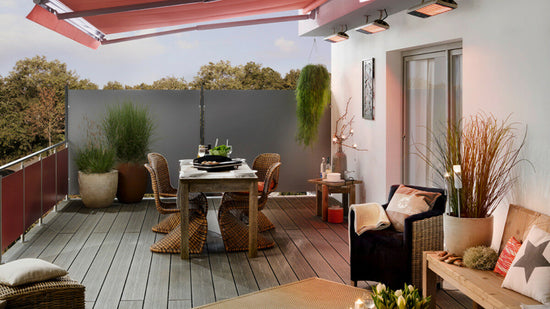 Heatscope Spot 2800w Radiant Heater - Black Installed