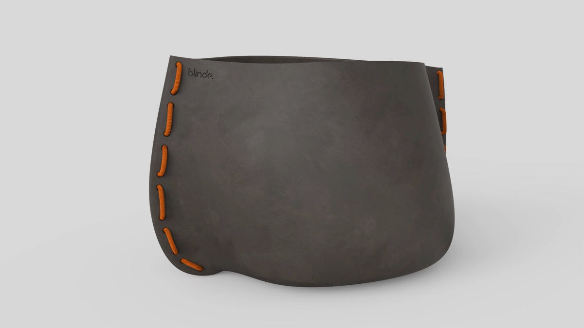 Stitch 125 Plant Pot Natural Orange