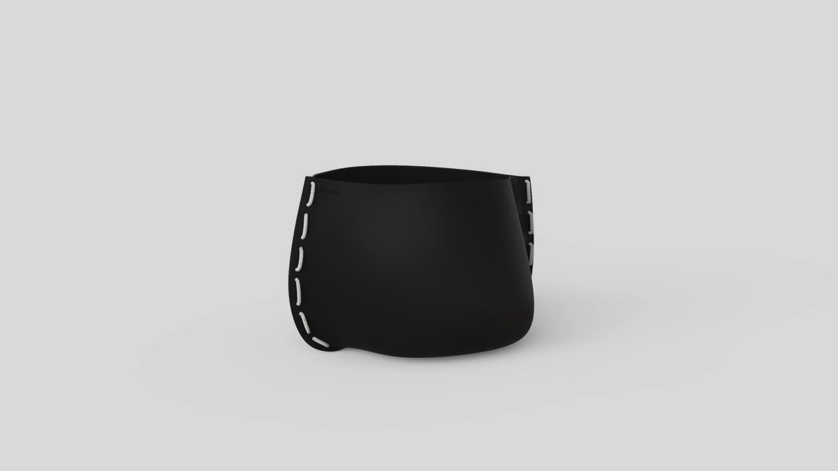 Stitch 25 Plant Pot Graphite White