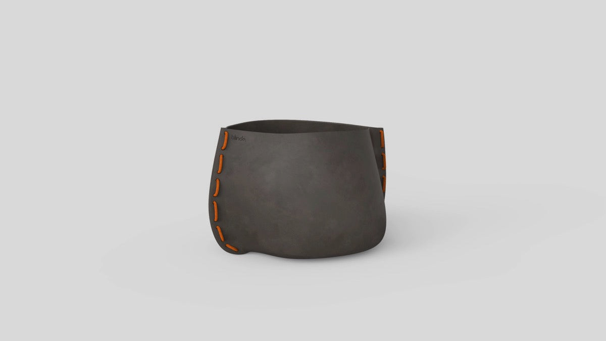 Stitch 25 Plant Pot Natural Orange