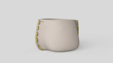 Stitch 50 Plant Pot Bone Yellow